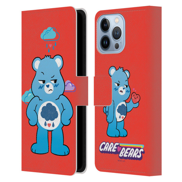 Care Bears Characters Grumpy Leather Book Wallet Case Cover For Apple iPhone 13 Pro Max