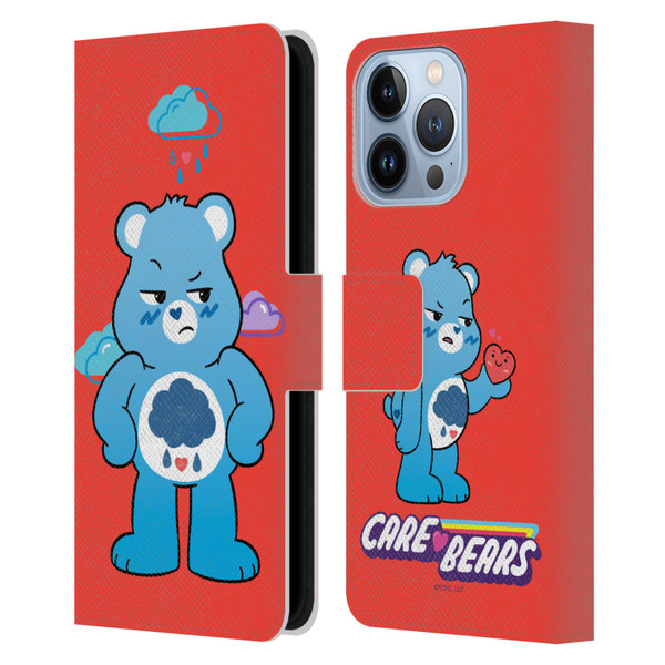 Care Bears Characters Grumpy Leather Book Wallet Case Cover For Apple iPhone 13 Pro