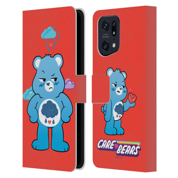 Care Bears Characters Grumpy Leather Book Wallet Case Cover For OPPO Find X5