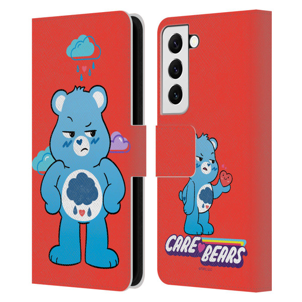 Care Bears Characters Grumpy Leather Book Wallet Case Cover For Samsung Galaxy S22 5G