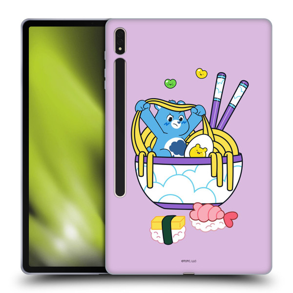 Care Bears Sweet And Savory Grumpy Ramen Sushi Soft Gel Case for Samsung Galaxy Tab S8 Plus