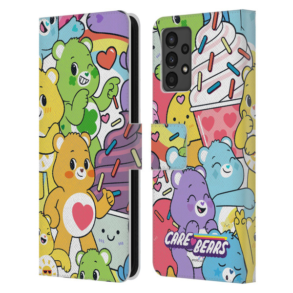 Care Bears Sweet And Savory Character Pattern Leather Book Wallet Case Cover For Samsung Galaxy A13 (2022)
