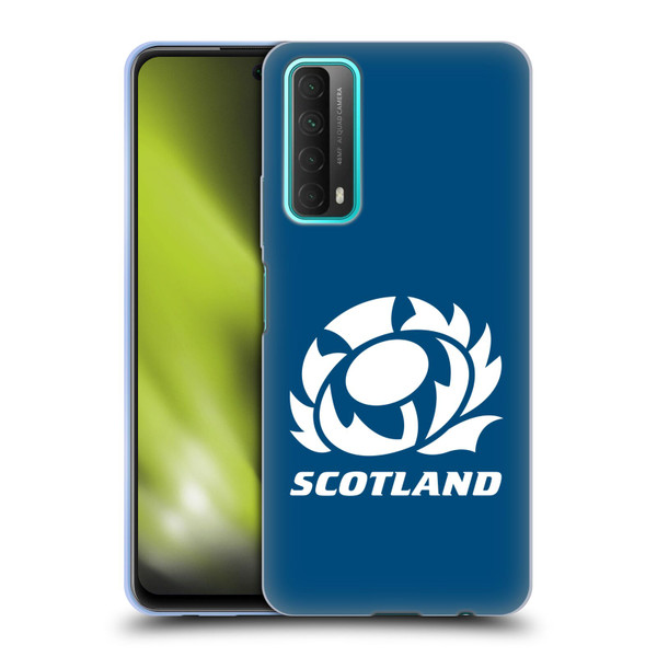 Scotland Rugby Logo 2 Plain Soft Gel Case for Huawei P Smart (2021)