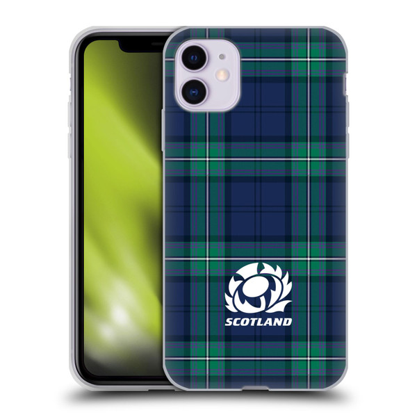 Scotland Rugby Logo 2 Tartans Soft Gel Case for Apple iPhone 11
