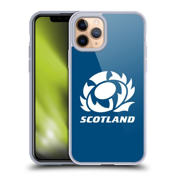 Scotland Rugby Logo 2 Plain Soft Gel Case for Apple iPhone 11 Pro