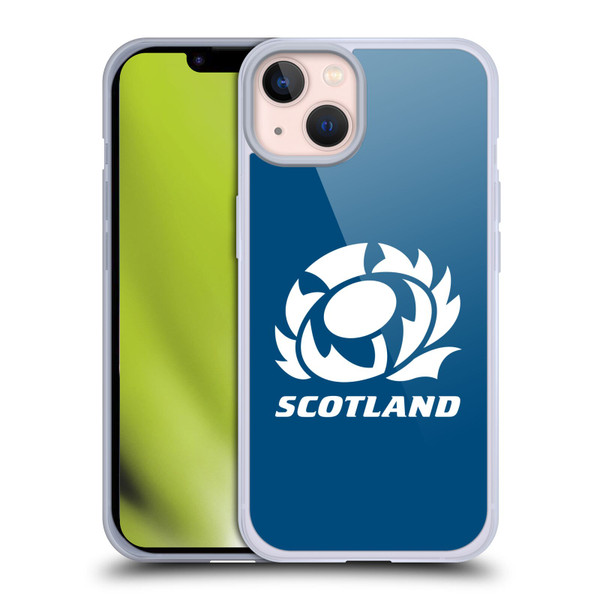 Scotland Rugby Logo 2 Plain Soft Gel Case for Apple iPhone 13