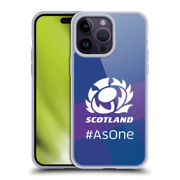 Scotland Rugby Logo 2 As One Soft Gel Case for Apple iPhone 14 Pro Max