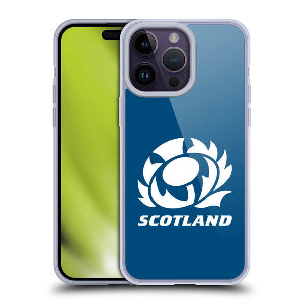 Scotland Rugby Logo 2 Plain Soft Gel Case for Apple iPhone 14 Pro Max