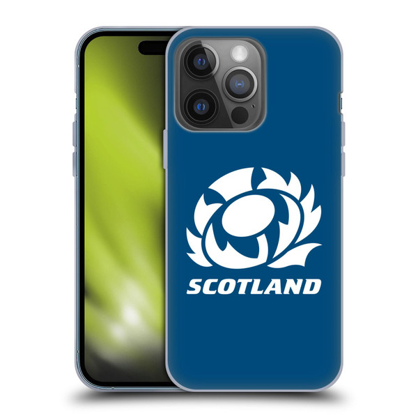 Scotland Rugby Logo 2 Plain Soft Gel Case for Apple iPhone 14 Pro