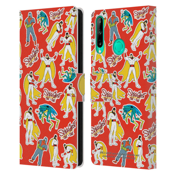 Space Ghost Coast to Coast Graphics Icons Leather Book Wallet Case Cover For Huawei P40 lite E