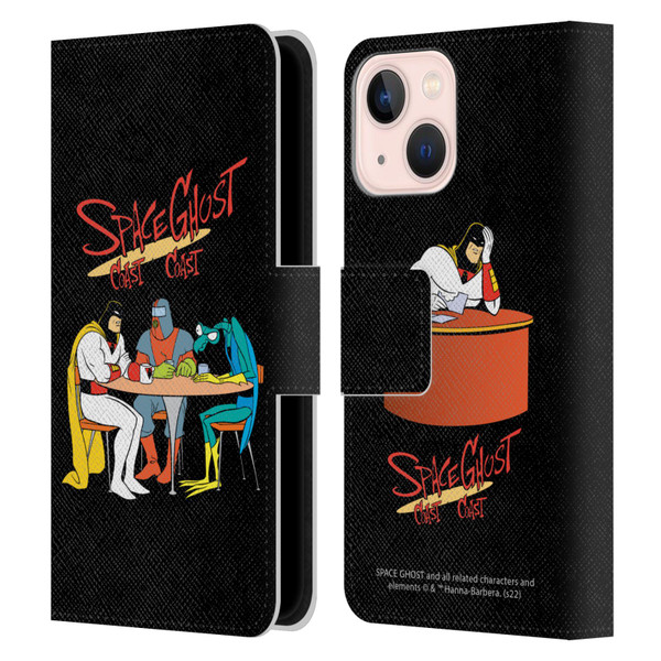 Space Ghost Coast to Coast Graphics Group Leather Book Wallet Case Cover For Apple iPhone 13 Mini