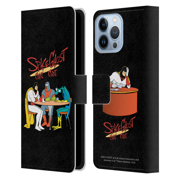 Space Ghost Coast to Coast Graphics Group Leather Book Wallet Case Cover For Apple iPhone 13 Pro Max