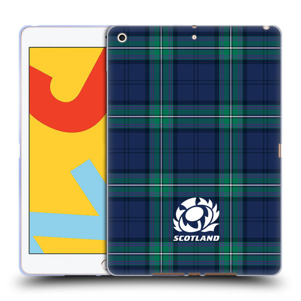 Scotland Rugby Logo 2 Tartans Soft Gel Case for Apple iPad 10.2 2019/2020/2021