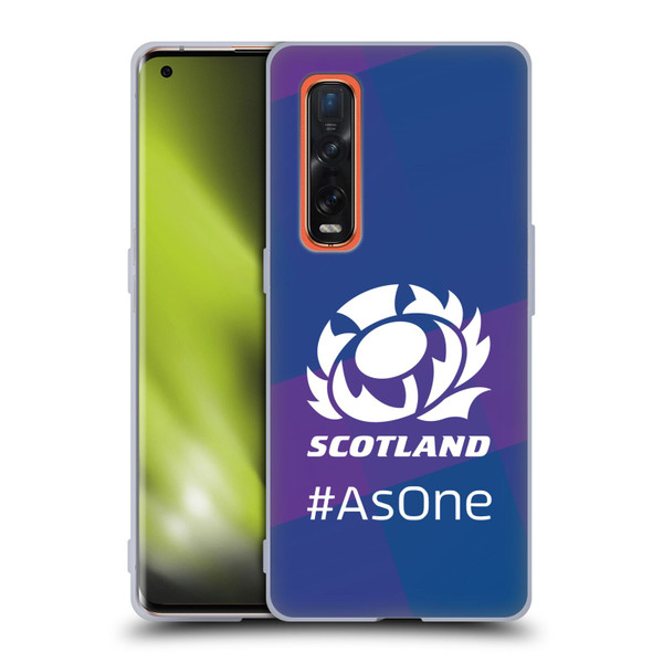 Scotland Rugby Logo 2 As One Soft Gel Case for OPPO Find X2 Pro 5G