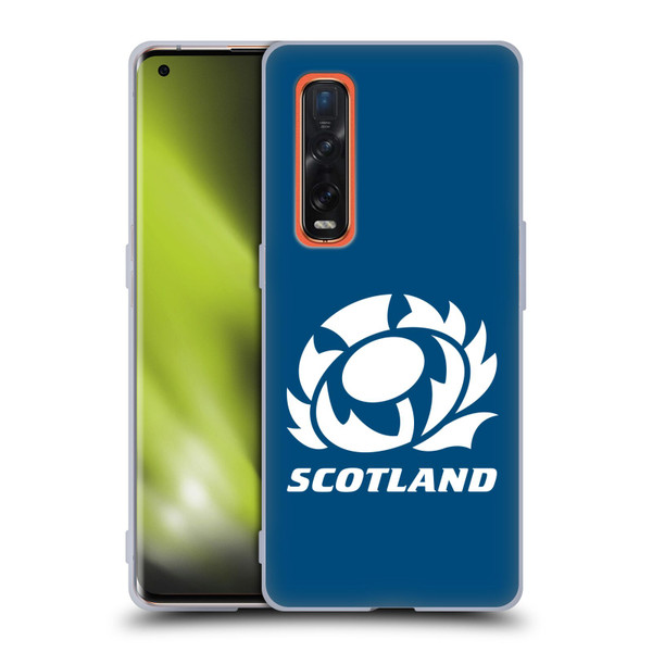 Scotland Rugby Logo 2 Plain Soft Gel Case for OPPO Find X2 Pro 5G