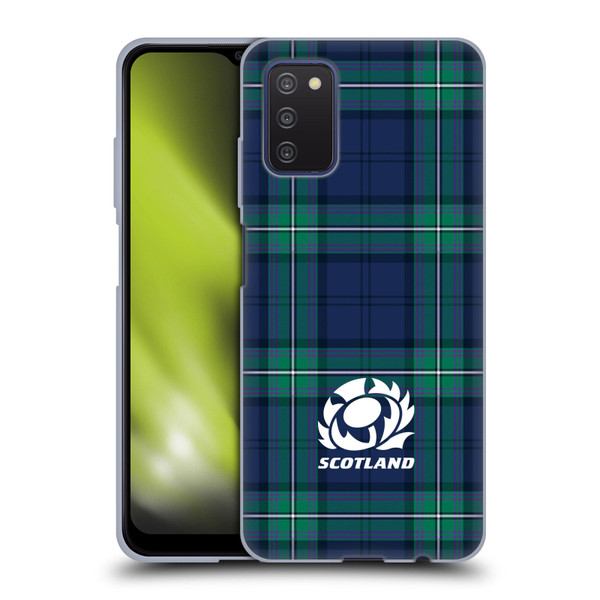 Scotland Rugby Logo 2 Tartans Soft Gel Case for Samsung Galaxy A03s (2021)
