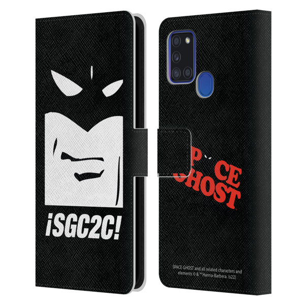 Space Ghost Coast to Coast Graphics Space Ghost Leather Book Wallet Case Cover For Samsung Galaxy A21s (2020)