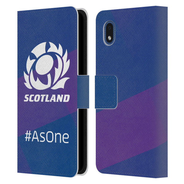Scotland Rugby Logo 2 As One Leather Book Wallet Case Cover For Samsung Galaxy A01 Core (2020)