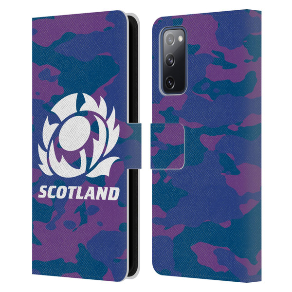 Scotland Rugby Logo 2 Camouflage Leather Book Wallet Case Cover For Samsung Galaxy S20 FE / 5G