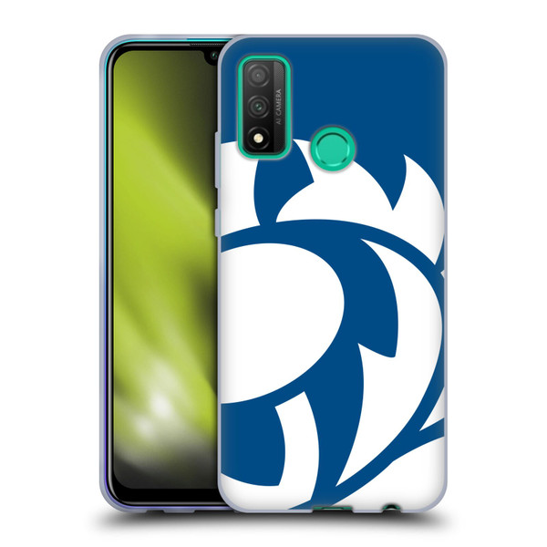 Scotland Rugby Oversized Thistle Saltire Blue Soft Gel Case for Huawei P Smart (2020)