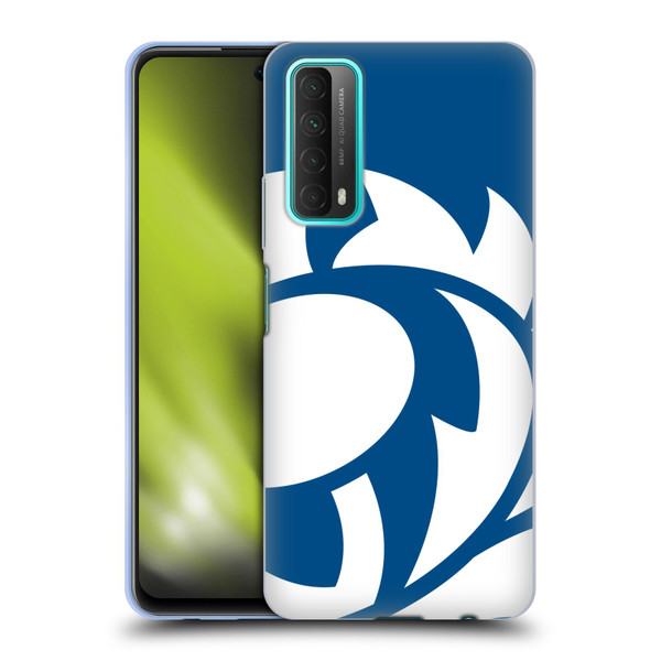 Scotland Rugby Oversized Thistle Saltire Blue Soft Gel Case for Huawei P Smart (2021)