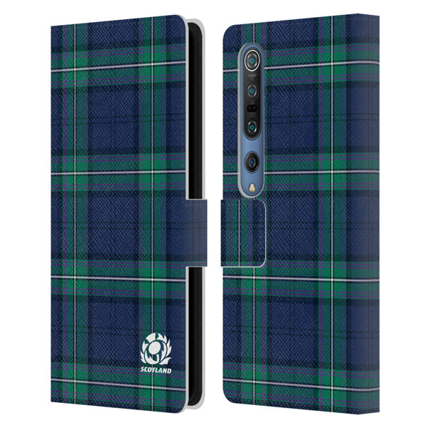 Scotland Rugby Logo 2 Tartans Leather Book Wallet Case Cover For Xiaomi Mi 10 5G / Mi 10 Pro 5G