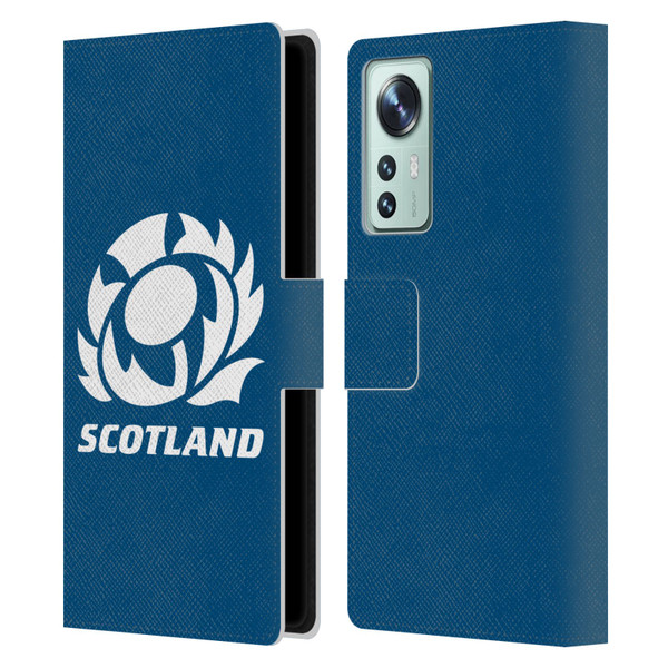 Scotland Rugby Logo 2 Plain Leather Book Wallet Case Cover For Xiaomi 12