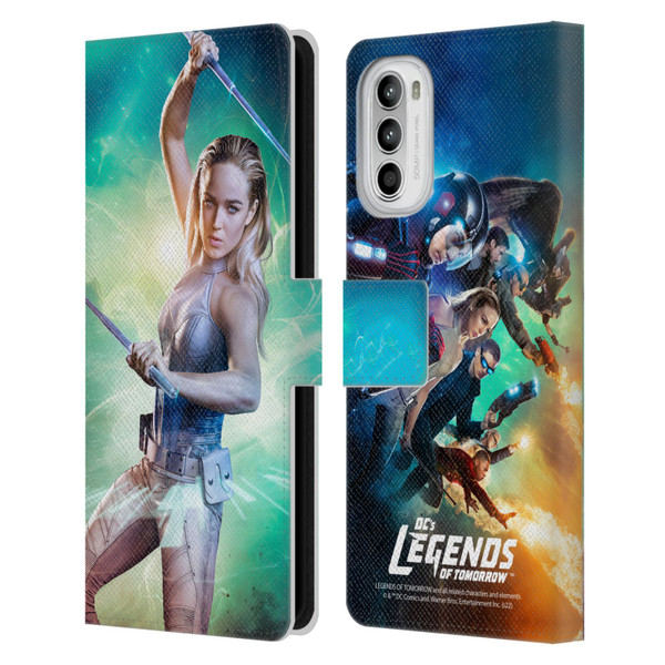 Legends Of Tomorrow Graphics Sara Lance Leather Book Wallet Case Cover For Motorola Moto G52