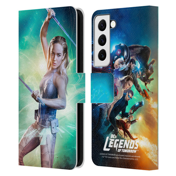 Legends Of Tomorrow Graphics Sara Lance Leather Book Wallet Case Cover For Samsung Galaxy S22 5G