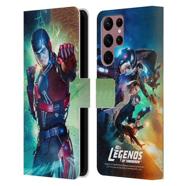 Legends Of Tomorrow Graphics Atom Leather Book Wallet Case Cover For Samsung Galaxy S22 Ultra 5G