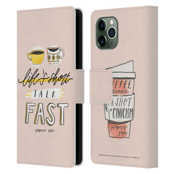 Gilmore Girls Graphics Life's Short Talk Fast Leather Book Wallet Case Cover For Apple iPhone 11 Pro