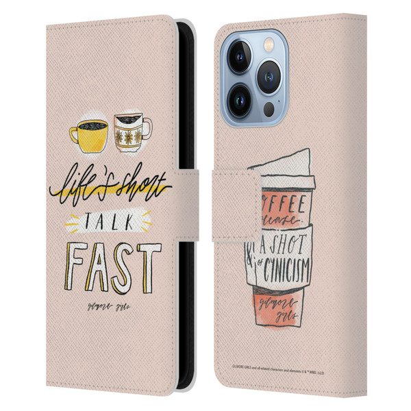Gilmore Girls Graphics Life's Short Talk Fast Leather Book Wallet Case Cover For Apple iPhone 13 Pro