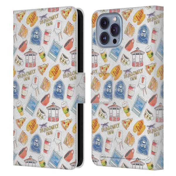 Gilmore Girls Graphics Icons Leather Book Wallet Case Cover For Apple iPhone 14