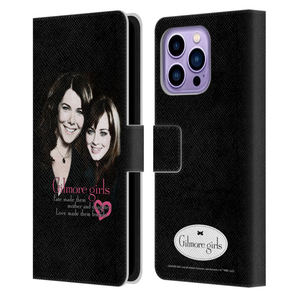 Gilmore Girls Graphics Fate Made Them Leather Book Wallet Case Cover For Apple iPhone 14 Pro Max