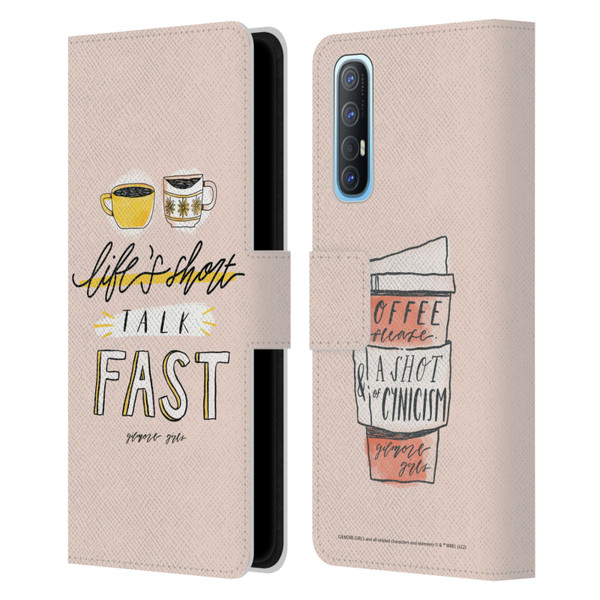 Gilmore Girls Graphics Life's Short Talk Fast Leather Book Wallet Case Cover For OPPO Find X2 Neo 5G
