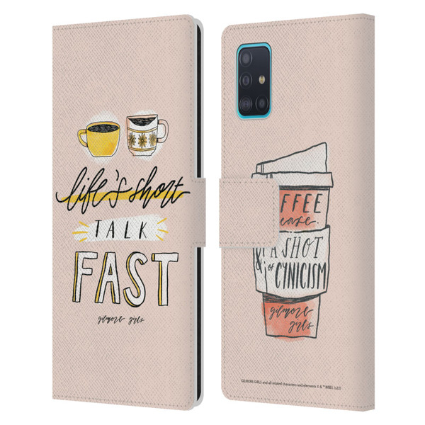 Gilmore Girls Graphics Life's Short Talk Fast Leather Book Wallet Case Cover For Samsung Galaxy A51 (2019)