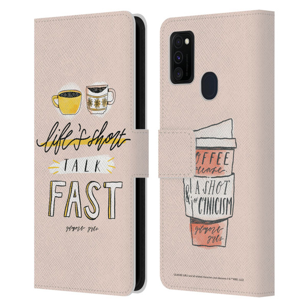 Gilmore Girls Graphics Life's Short Talk Fast Leather Book Wallet Case Cover For Samsung Galaxy M30s (2019)/M21 (2020)