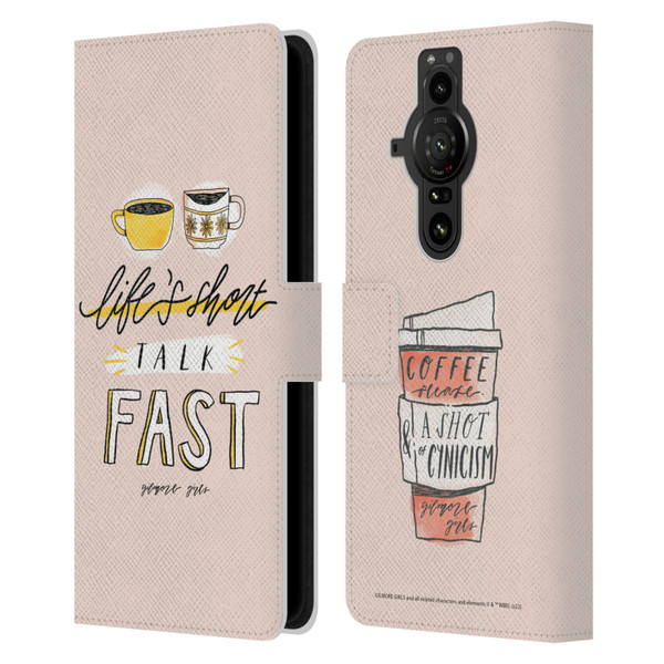 Gilmore Girls Graphics Life's Short Talk Fast Leather Book Wallet Case Cover For Sony Xperia Pro-I