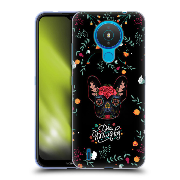 Klaudia Senator French Bulldog Day Of The Dead Soft Gel Case for Nokia 1.4