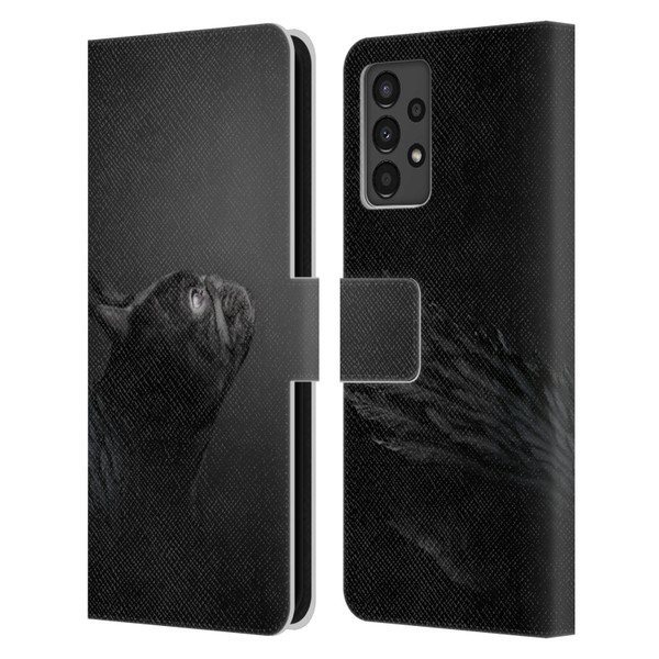 Klaudia Senator French Bulldog Angel Leather Book Wallet Case Cover For Samsung Galaxy A13 (2022)