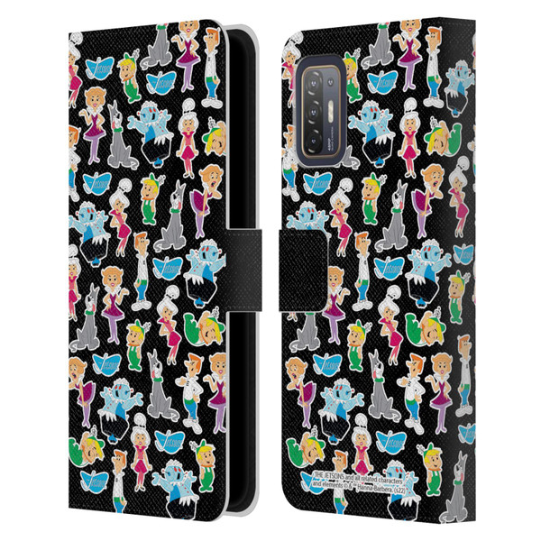 The Jetsons Graphics Pattern Leather Book Wallet Case Cover For HTC Desire 21 Pro 5G