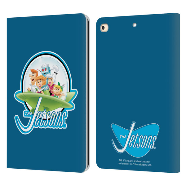 The Jetsons Graphics Logo Leather Book Wallet Case Cover For Apple iPad 9.7 2017 / iPad 9.7 2018