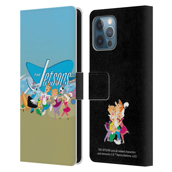 The Jetsons Graphics Group Leather Book Wallet Case Cover For Apple iPhone 12 Pro Max