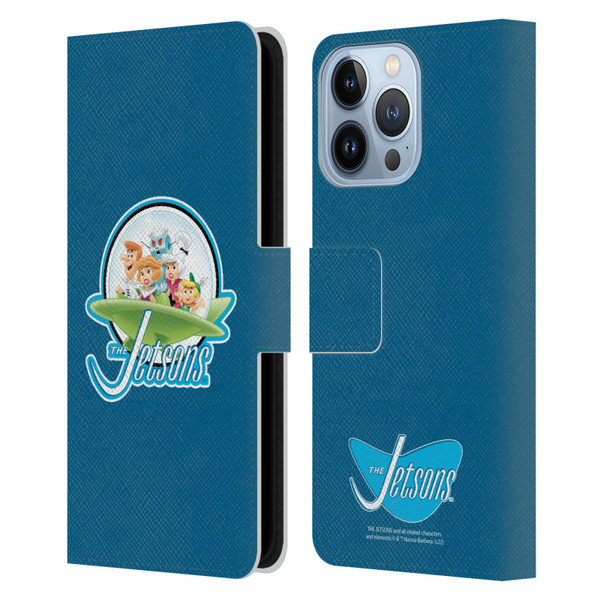 The Jetsons Graphics Logo Leather Book Wallet Case Cover For Apple iPhone 13 Pro
