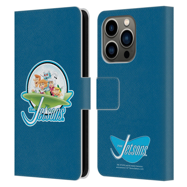 The Jetsons Graphics Logo Leather Book Wallet Case Cover For Apple iPhone 14 Pro