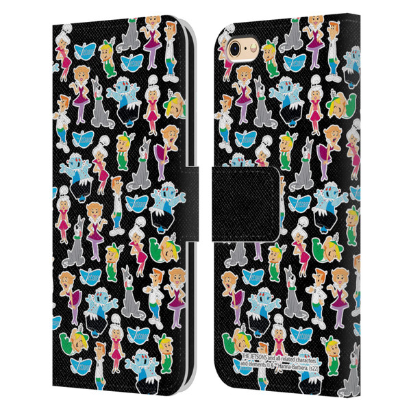 The Jetsons Graphics Pattern Leather Book Wallet Case Cover For Apple iPhone 6 / iPhone 6s