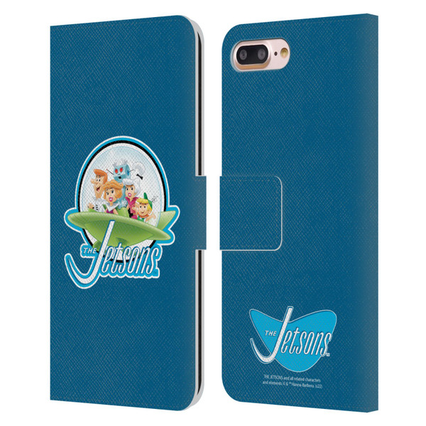 The Jetsons Graphics Logo Leather Book Wallet Case Cover For Apple iPhone 7 Plus / iPhone 8 Plus
