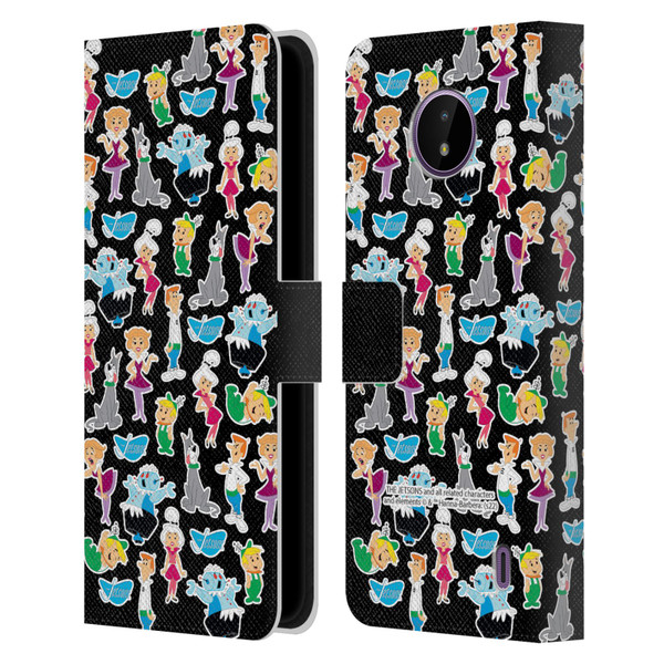The Jetsons Graphics Pattern Leather Book Wallet Case Cover For Nokia C10 / C20