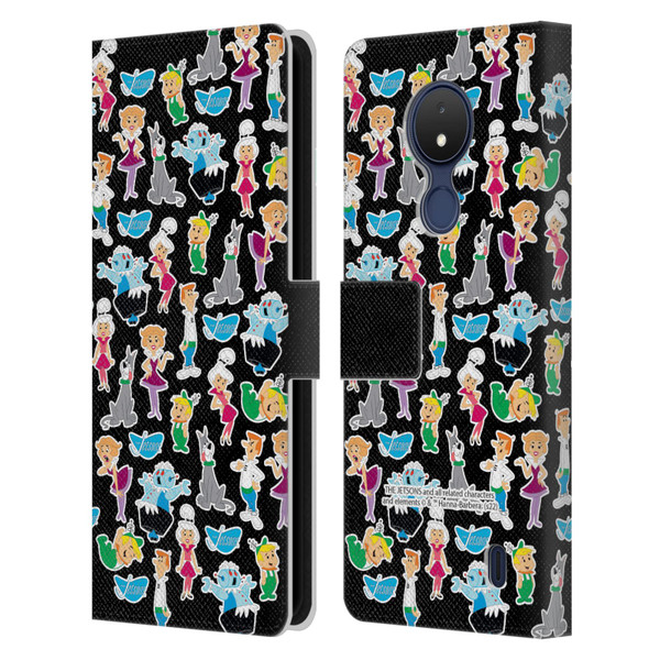 The Jetsons Graphics Pattern Leather Book Wallet Case Cover For Nokia C21