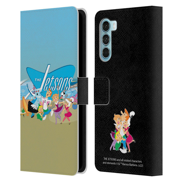 The Jetsons Graphics Group Leather Book Wallet Case Cover For Motorola Edge S30 / Moto G200 5G